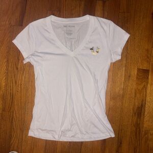 True Religion White V-Neck T-Shirt